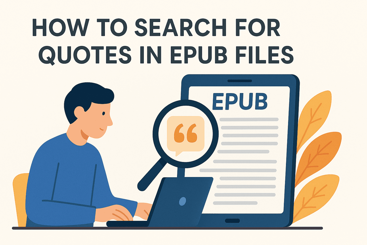 How to Search for Quotes in EPUB Files: A Step by Step Guide blog post header image